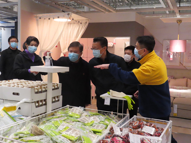 孟宪伟主任走访慰问宜家济南商场
