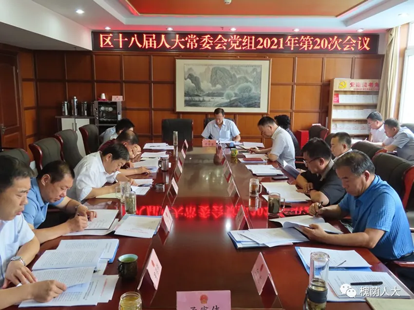 区人大常委会党组集中学习习近平“七一”重要讲话精神