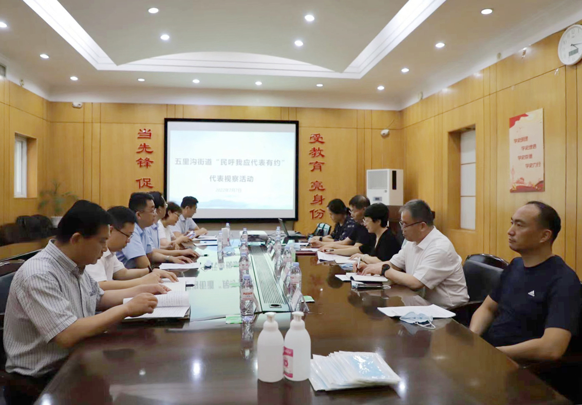 区人大常委会副主任齐敏带队到五里沟街道开展“民呼我应，代表有约”代表视察活动
