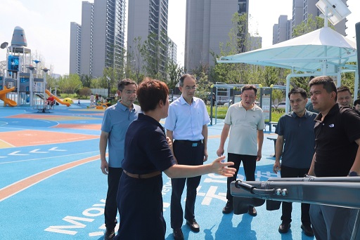 槐荫区人大常委会主任会议视察全民运动健康与防汛工作