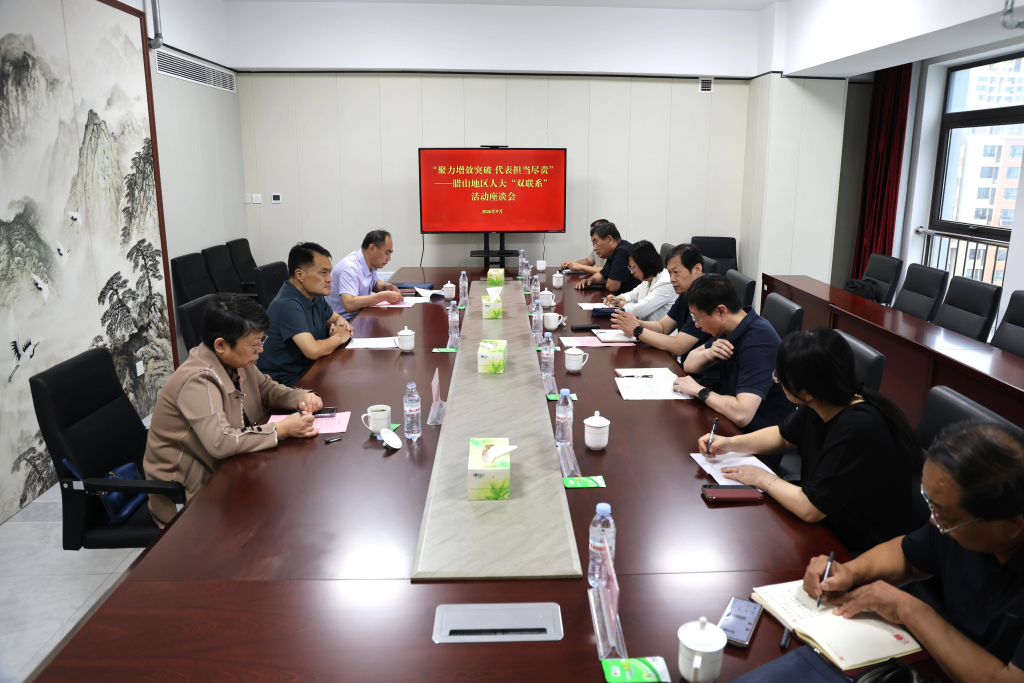 朱庆胜副主任到腊山地区开展集中联系代表活动