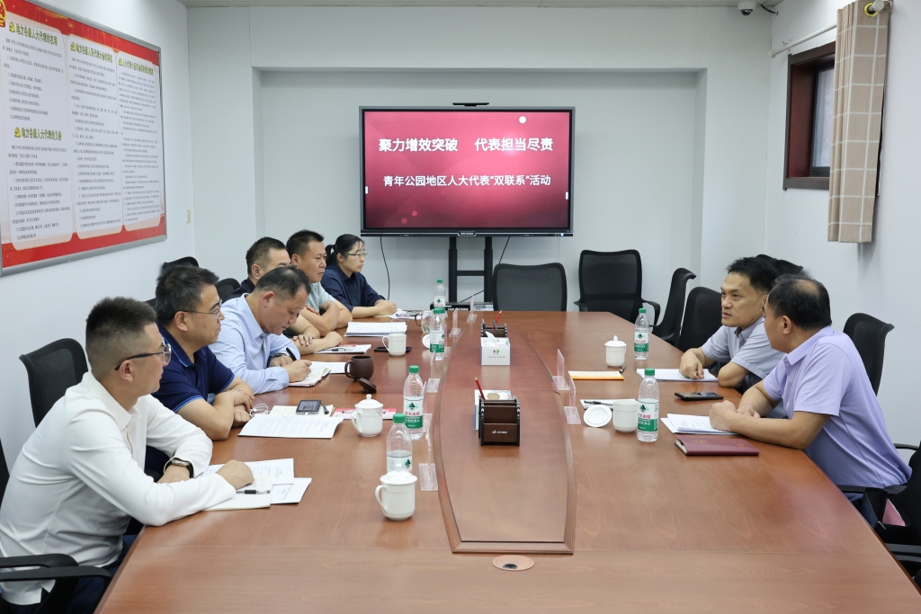 朱庆胜副主任到青年公园地区开展集中联系代表活动
